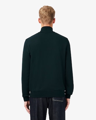 Sudadera de felpa de cuello alto con cremallera