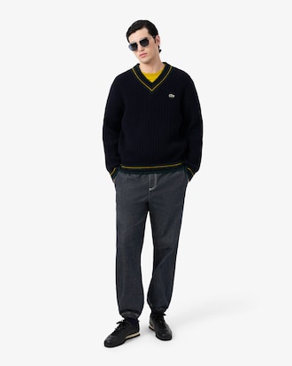Pantal&oacute;n vaquero con cintura el&aacute;stica y corte holgado