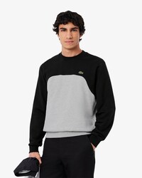 Sudadera de felpa de algodón con bloques de color