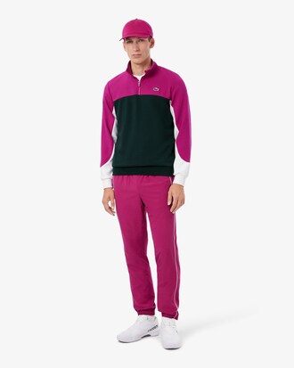 Sudadera deportiva con cremallera&nbsp;1/4 y bloques de color
