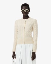 Chaqueta de punto de ochos de cachemir Runway