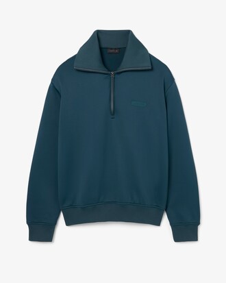 Sudadera de sat&eacute;n cuello alto y cremallera Runway