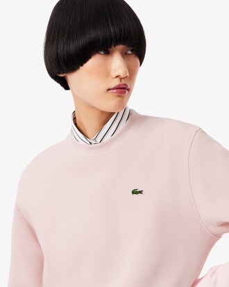 Sudadera de cuello redondo de piqu&eacute; de corte holgado