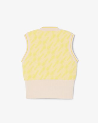 Chaleco de punto de jacquard Runway