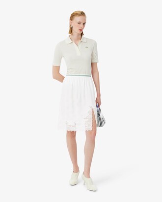 Falda de tul con bordado de paisaje Runway