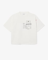 Camiseta de algodón grueso con estampado