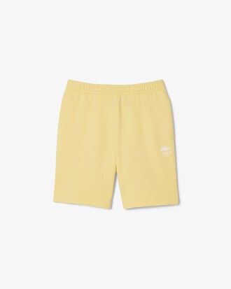Pantalón corto de felpa de algodón estampada
