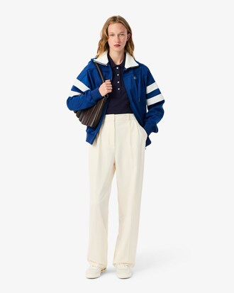 Polo de corte ajustado de minipiqué elástico L.12.D