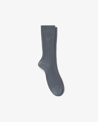 Calcetines de canal&eacute; de algod&oacute;n