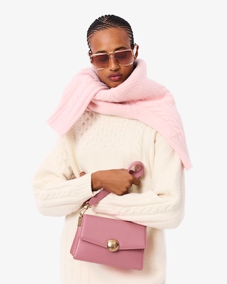 Bolso con solapa de piel Tennis Bliss