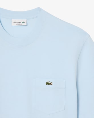 Camiseta de algod&oacute;n con bolsillo en el pecho