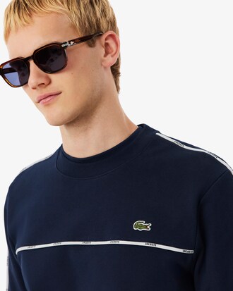 Sudadera de felpa con ribete de logotipo