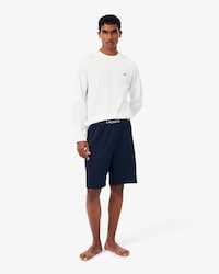 Pantal&oacute;n corto de pijama de felpa de corte recto