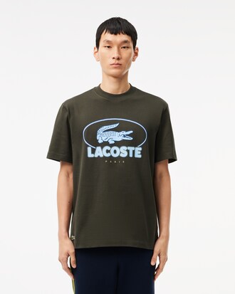 Camiseta gráfica de algodón grueso