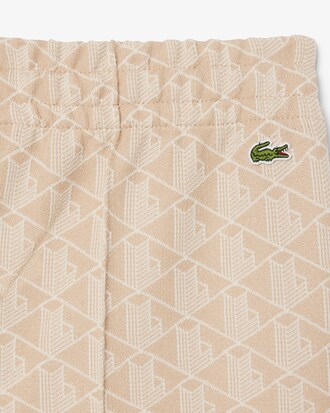 Pantal&oacute;n de ch&aacute;ndal acampanado con monograma