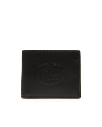 Billetera De Hombre L.12.12 Casual En Piel Con Inscripci&oacute;n En Relieve Y Seis Ranuras Para Tarjetas