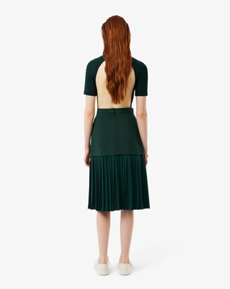 Falda plisada satinada Runway