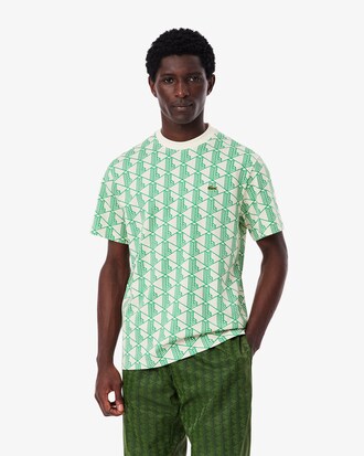 Camiseta de algodón con monograma