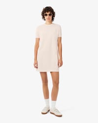 Vestido de piqu&eacute; festoneado vaporoso