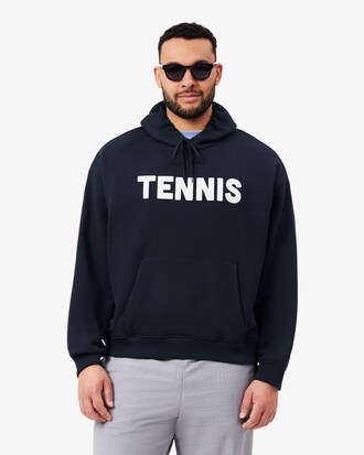 Sudadera con capucha de tenis con estampado