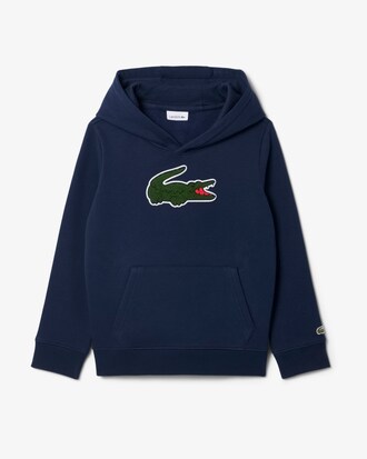 Sudadera con capucha unisex de felpa con cocodrilo