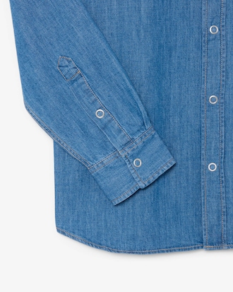 Camisa denim ligera de corte regular