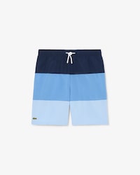 Short de ba&ntilde;o de tafet&aacute;n de rayas