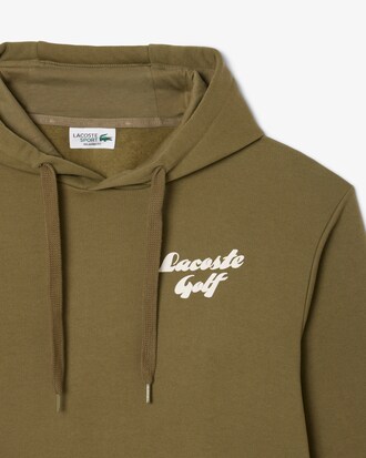 Sudadera con capucha de golf de felpa estampada