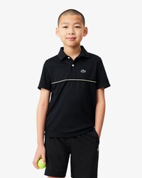 Polo de piqu&eacute; de rayas con detalles de marca Ultra Dry