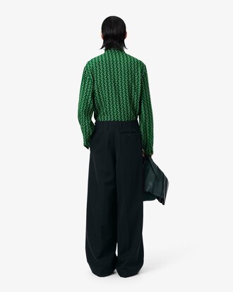 Pantalón sastre de corte amplio de lana Runway