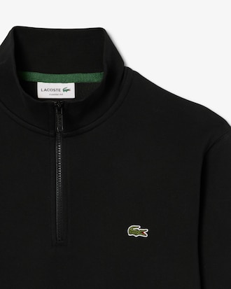 Sudadera de felpa de cuello alto con cremallera