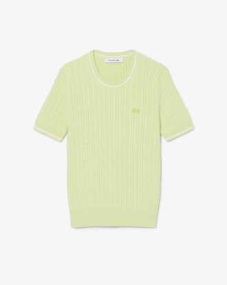 Jersey de manga corta de punto con ochos