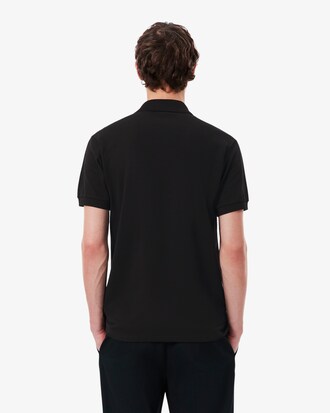 Polo con cocodrilo met&aacute;lico de corte cl&aacute;sico