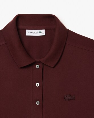 Polo de mujer Lacoste en piqu&eacute; de algod&oacute;n stretch