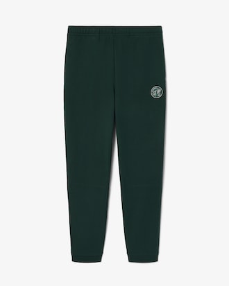 Pantal&oacute;n de ch&aacute;ndal de algod&oacute;n con insignia de tenis
