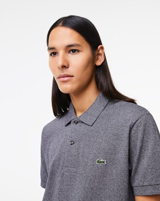 Polo jaspeado de corte clásico L.12.12