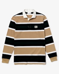 Polo de hombre Lacoste Rugby en tejido de punto de algod&oacute;n grueso de rayas