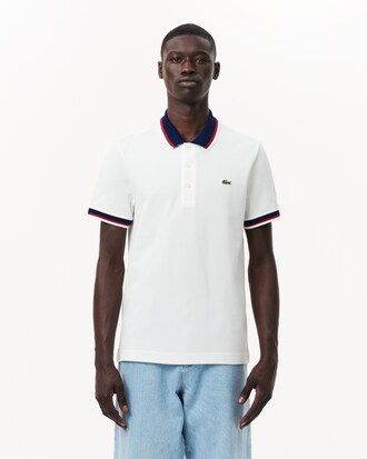 Polo de corte regular de minipiqué elástico