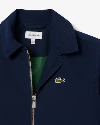 Chaqueta Harrington de sarga hidr&oacute;fuga