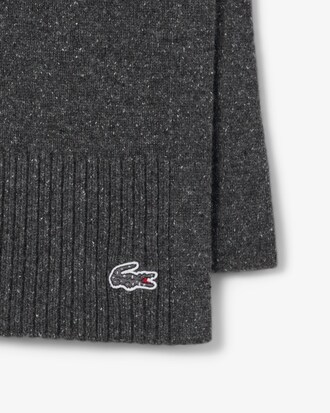 Bufanda de lana flameada de fabricación francesa