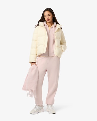Sudadera con capucha de piqué con cremallera