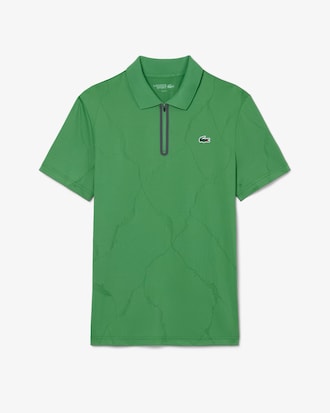 Polo de tenis con cocodrilo de jacquard Ultra Dry