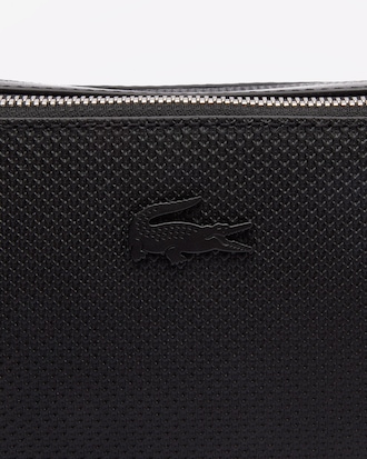 Bolso de reportero Chantaco de piel con efecto piqué