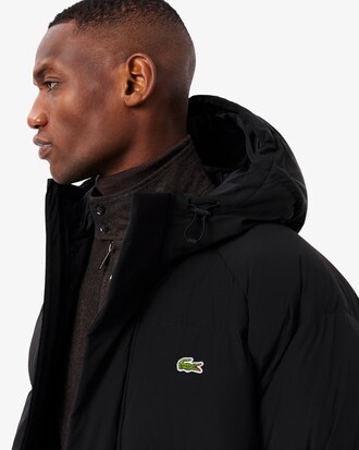 Chaqueta de plumón larga hidrófuga