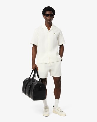 Camisa con textura gofrada de corte holgado