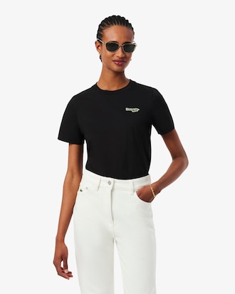 Camiseta de algod&oacute;n con insignia