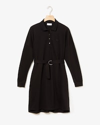 Vestido polo de mujer en piqu&eacute; fluido con manga kimono