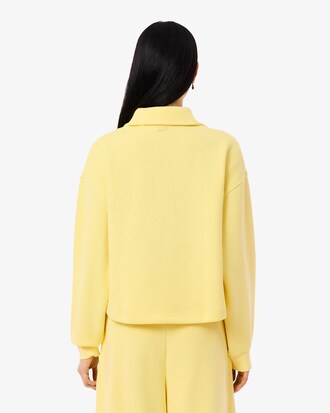 Sudadera tipo polo de canal&eacute; oversized