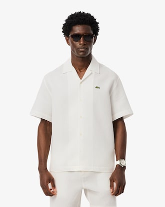 Camisa con textura gofrada de corte holgado