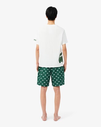Pantal&oacute;n corto de pijama de popel&iacute;n impresos